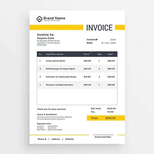 Invoice, Quotation, Delivery Notes, Acknowledgements